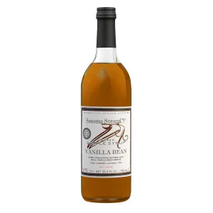 Sonoma Syrup Co Vanilla Bean Infused Syrup, 25.4 Fl Oz for Coffee, Cocktails, and Cooking