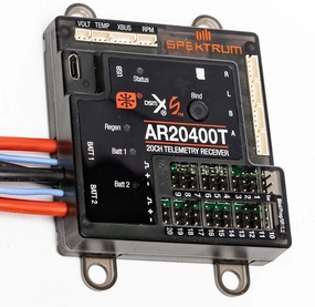 Spektrum AR20400T 20 Channel PowerSafe Telemetry Receiver, SPMAR20400T, Multi