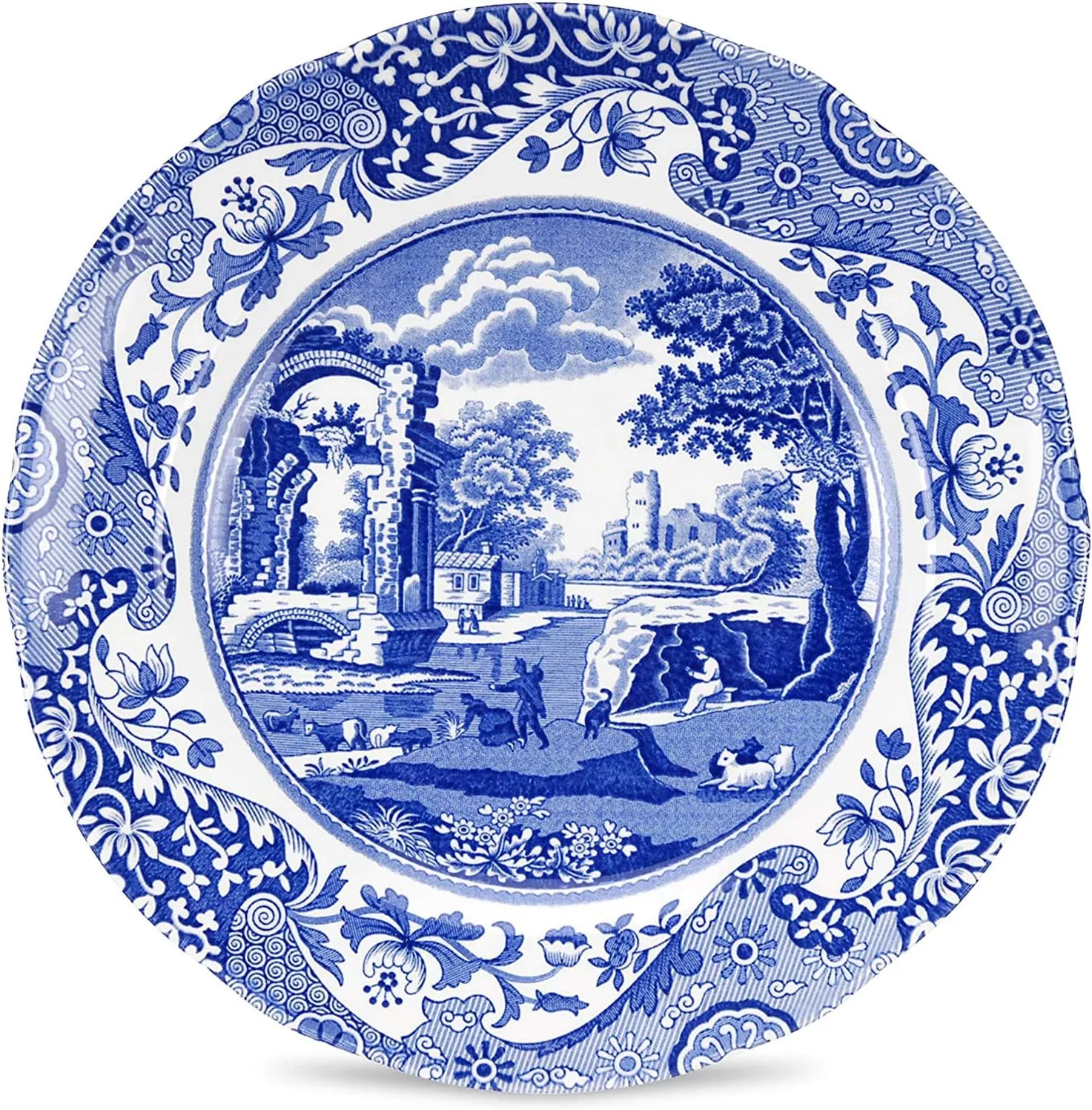 Spode Blue Italian Earthenware 8-Inch Salad Plate