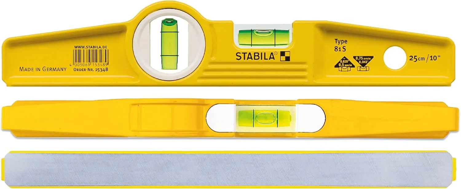 Stabila 81s Level 25cm/10in 1500, without Rare-earth magnet system