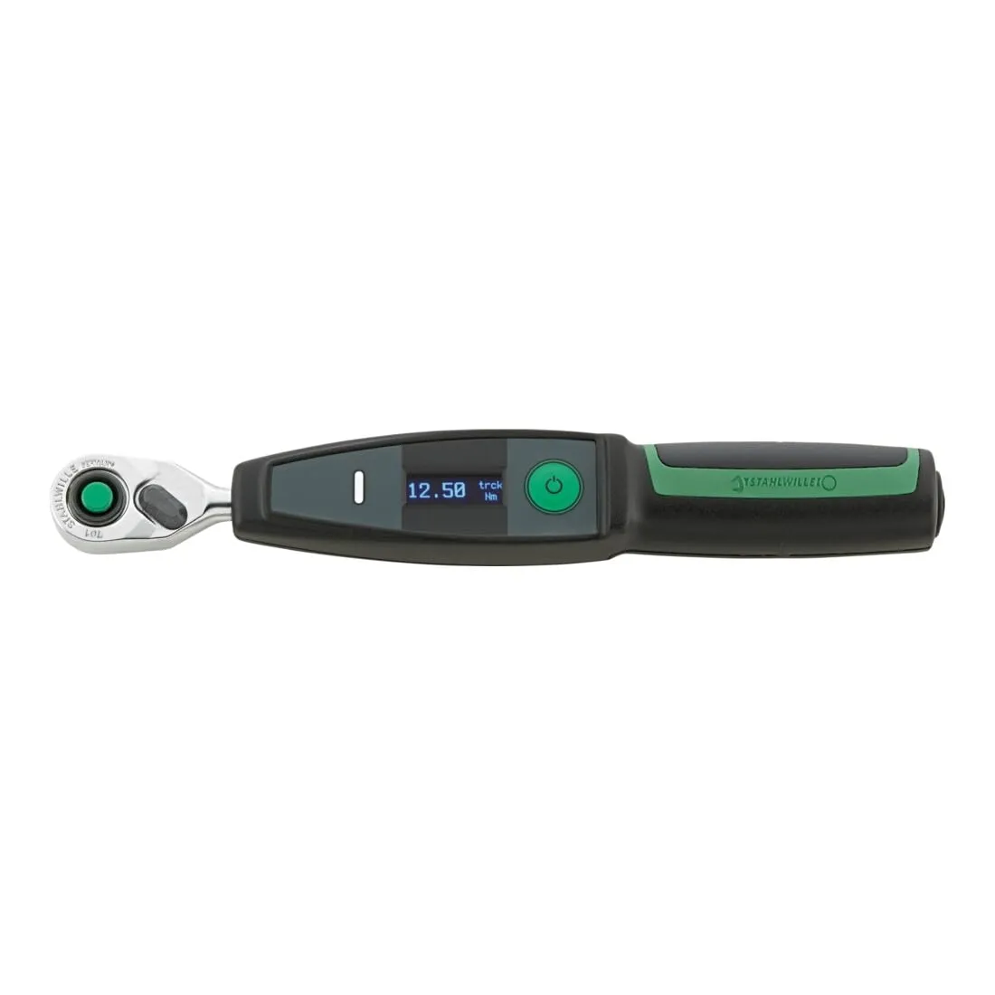 Stahlwille Electronic Torque Wrench w.Permanently Installed fine-Tooth Ratchet No.701/2 NO Battery 1-20 N·m Square Drive 1/4"