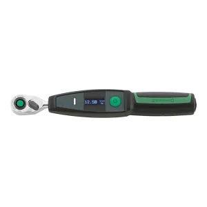 Stahlwille Electronic Torque Wrench w.Permanently Installed fine-Tooth Ratchet No.701/2 NO Battery 1-20 N·m Square Drive 1/4"