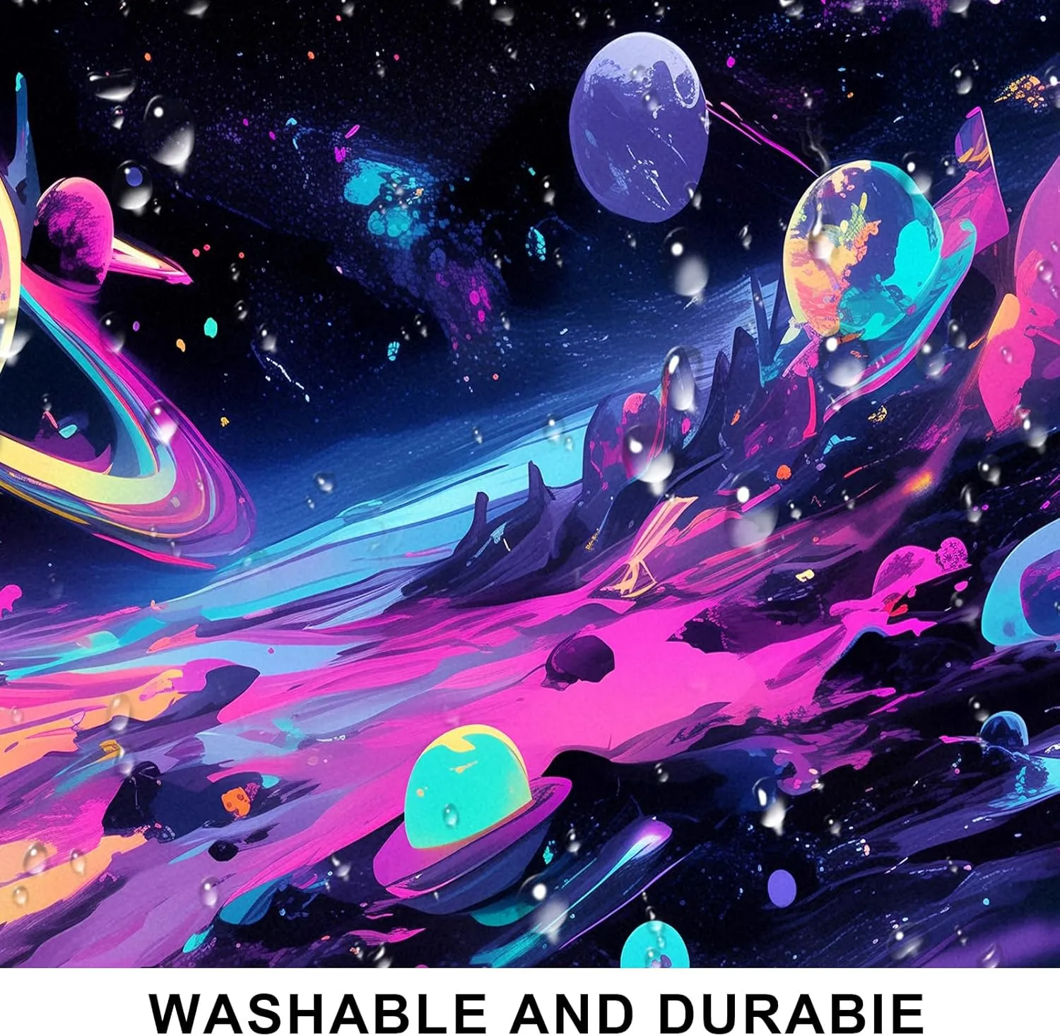 Strange Space Anime Galaxy Game Mouse Pad, Stitched Edge Anti Slip Mouse Pad, XXL Extended Mouse pad 35.4x15.7 Inches