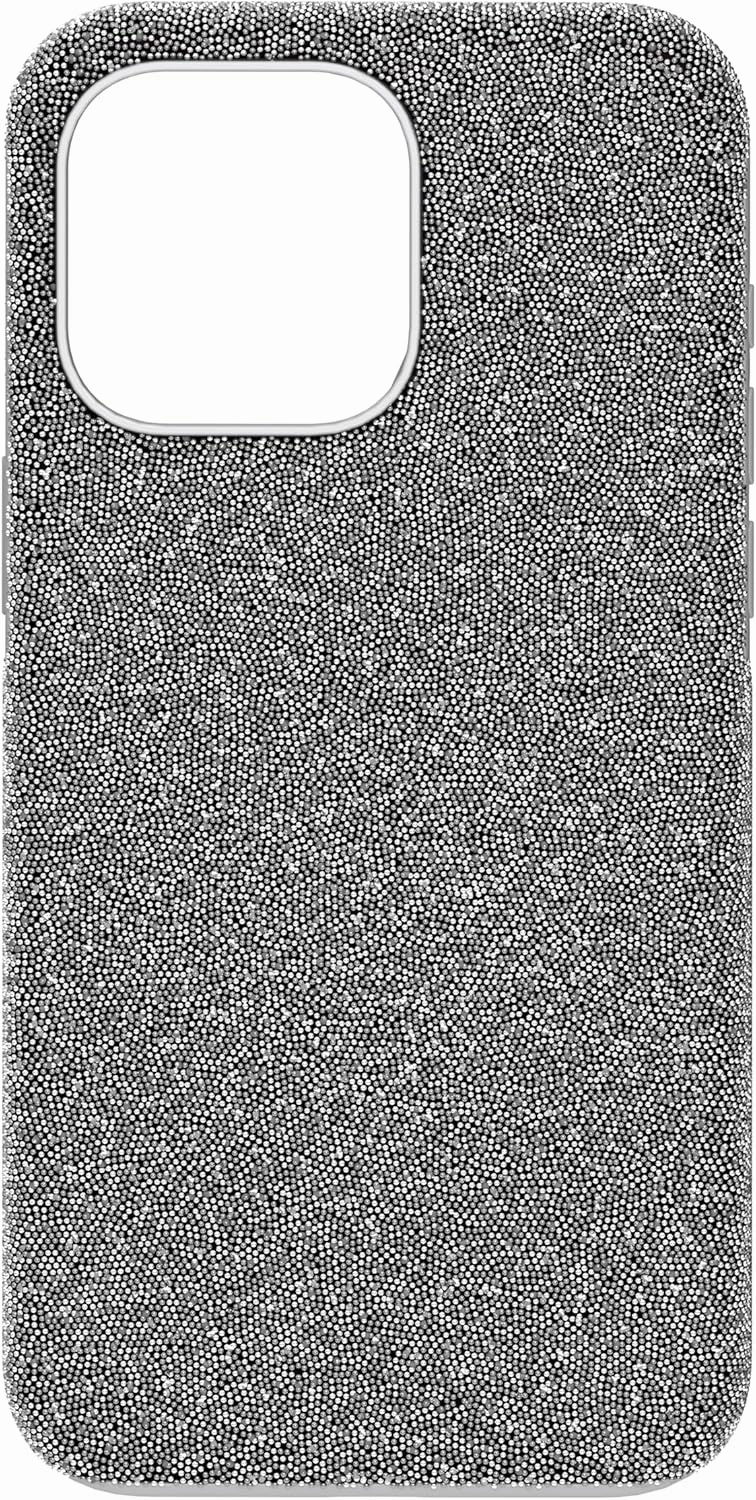 Swarovski High Smartphone Case for iPhone 15 Pro Max, Silver-Tone Crystals, Part of The High Collection