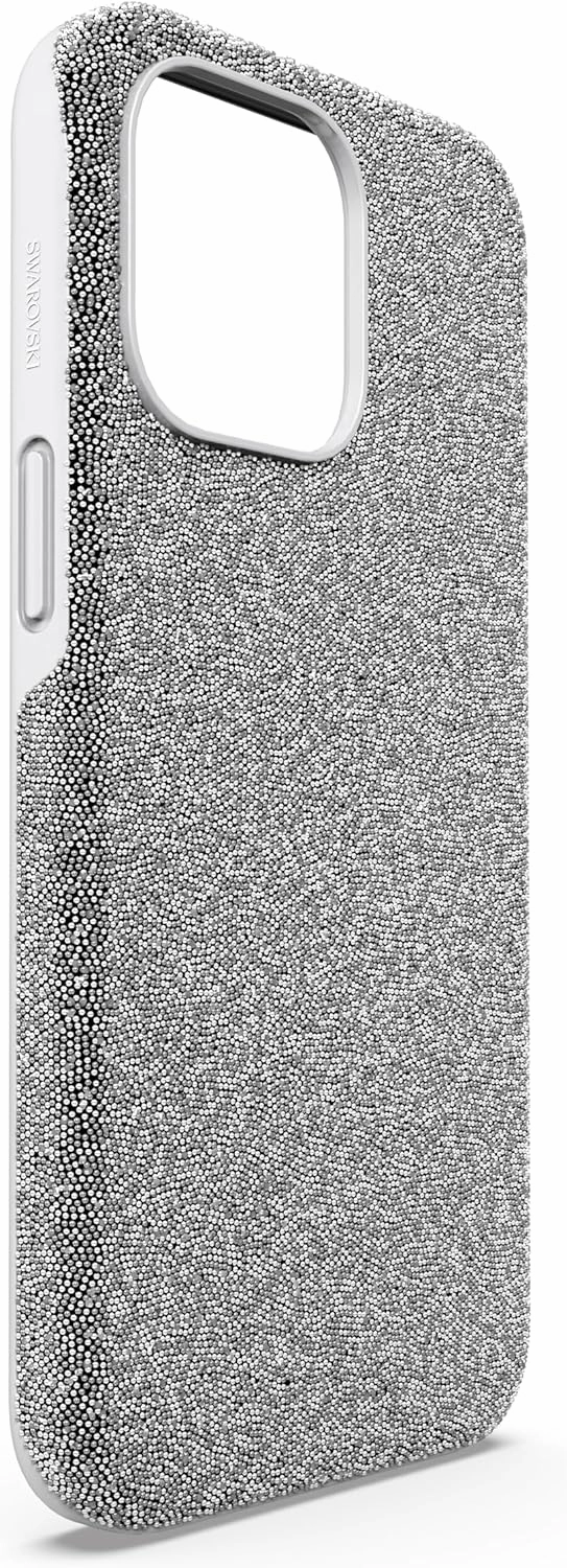Swarovski High Smartphone Case for iPhone 15 Pro Max, Silver-Tone Crystals, Part of The High Collection