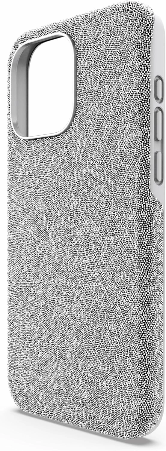 Swarovski High Smartphone Case for iPhone 15 Pro Max, Silver-Tone Crystals, Part of The High Collection