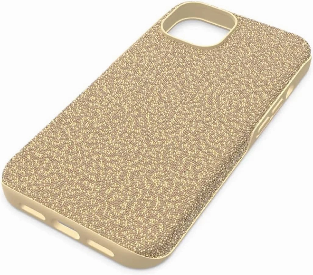 Swarovski High Smartphone case, iPhone® 14, Gold Tone