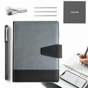 Syncribe Book, SYNCRIBE Pro Set - Pluma & Cuaderno Inteligente, Digital Notebook with Real-Time Sync, Offline Saving & Multi-language Support | for Notes, Sketches & Creative Work (3rd Gen)