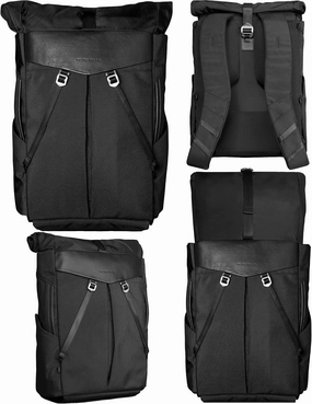 The Frenchie Co. Anti-Theft Speed Backpack, Slim Minimalist Backpack with Hidden Zippers and Cut-Resistant Design for Travel and Everyday Use, Made of Ballistic Nylon