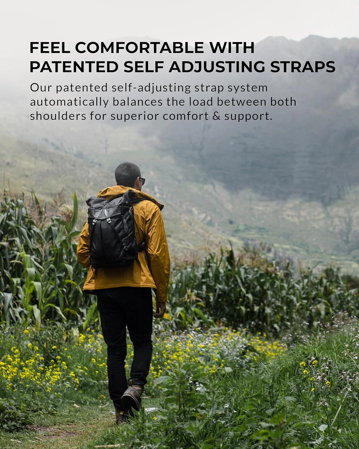 The Frenchie Co. Anti-Theft Speed Backpack, Slim Minimalist Backpack with Hidden Zippers and Cut-Resistant Design for Travel and Everyday Use, Made of Ballistic Nylon