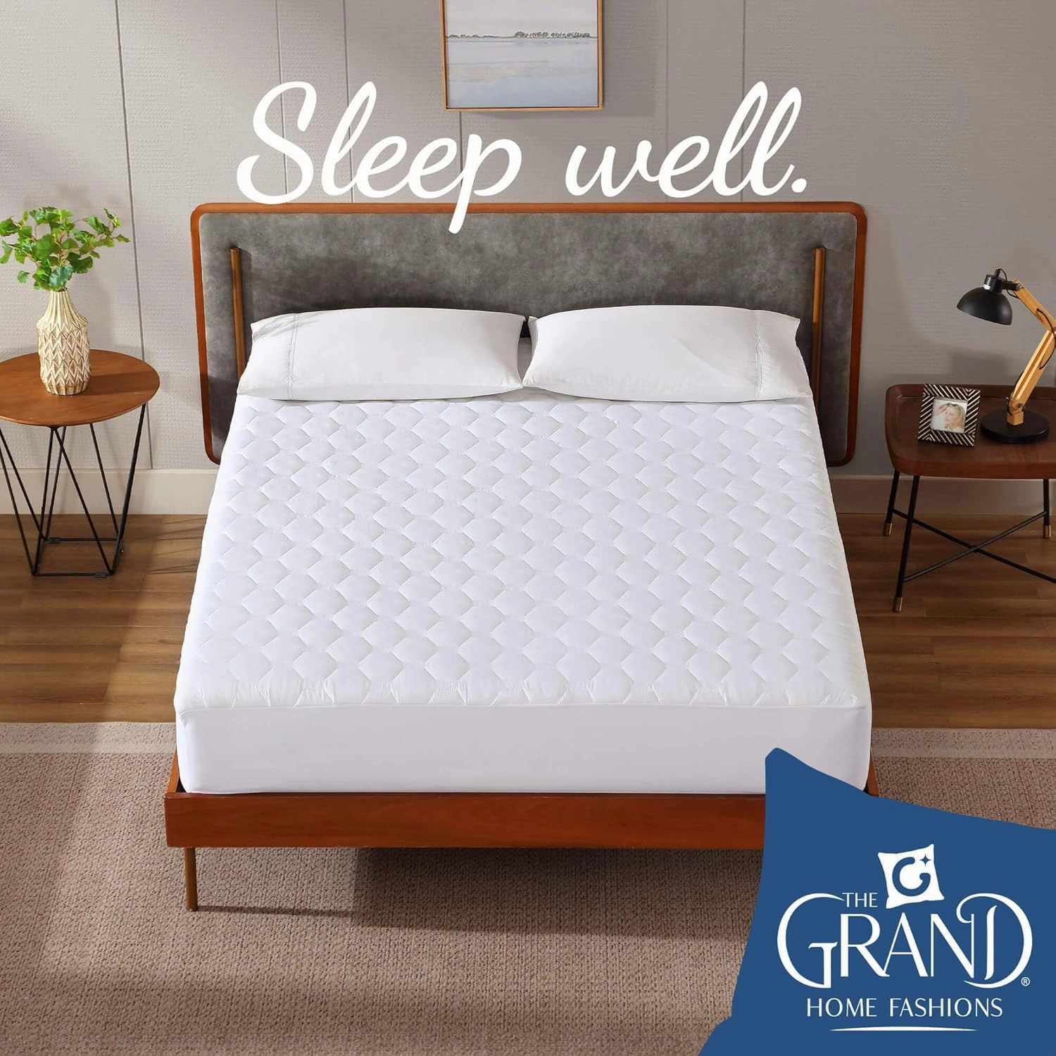 The Grand Hotel Collection Queen Size Hybrid Mattress Protector & Pad - Soft and Comfortable Bed Sheet Cover That Restores The Beauty of Your Mattress, While Protecting from Stains, Dust, and Dirt.
