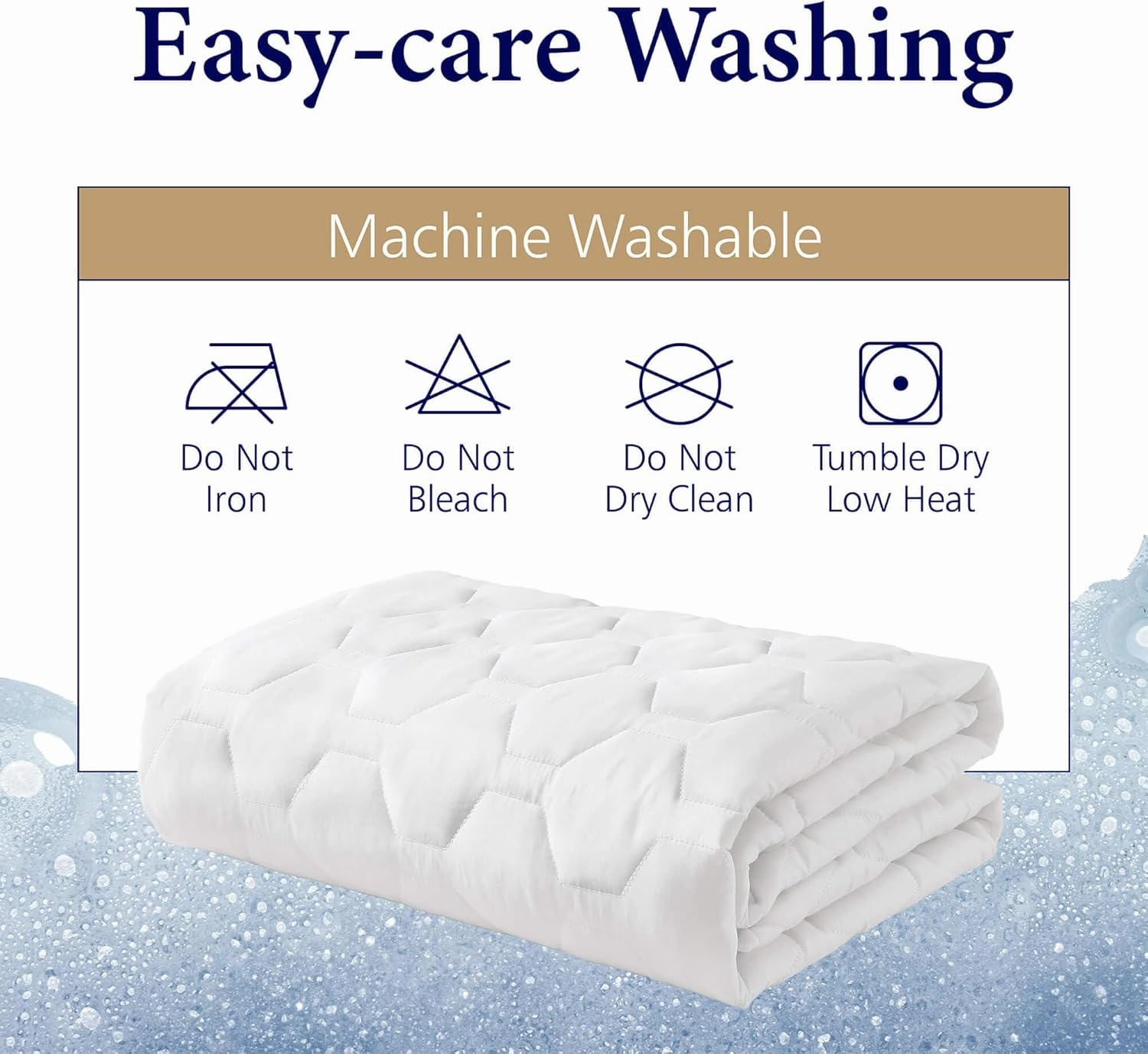 The Grand Hotel Collection Queen Size Hybrid Mattress Protector & Pad - Soft and Comfortable Bed Sheet Cover That Restores The Beauty of Your Mattress, While Protecting from Stains, Dust, and Dirt.