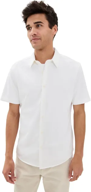 Theory Men's Structure Knit Irving Short Sleeve Shirt