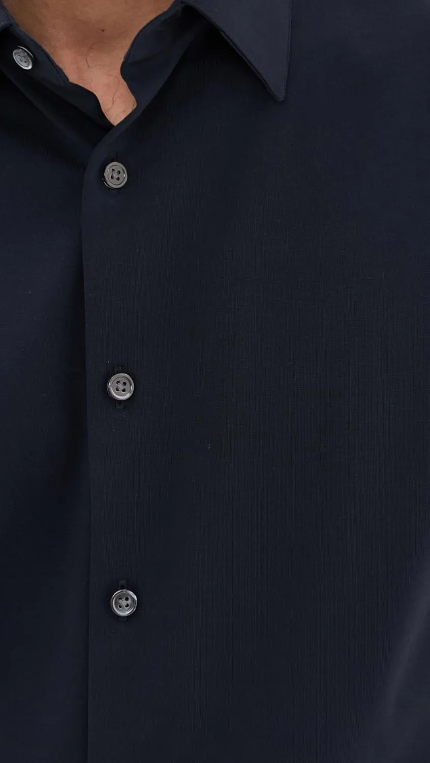 Theory Men's Structure Knit Irving Short Sleeve Shirt