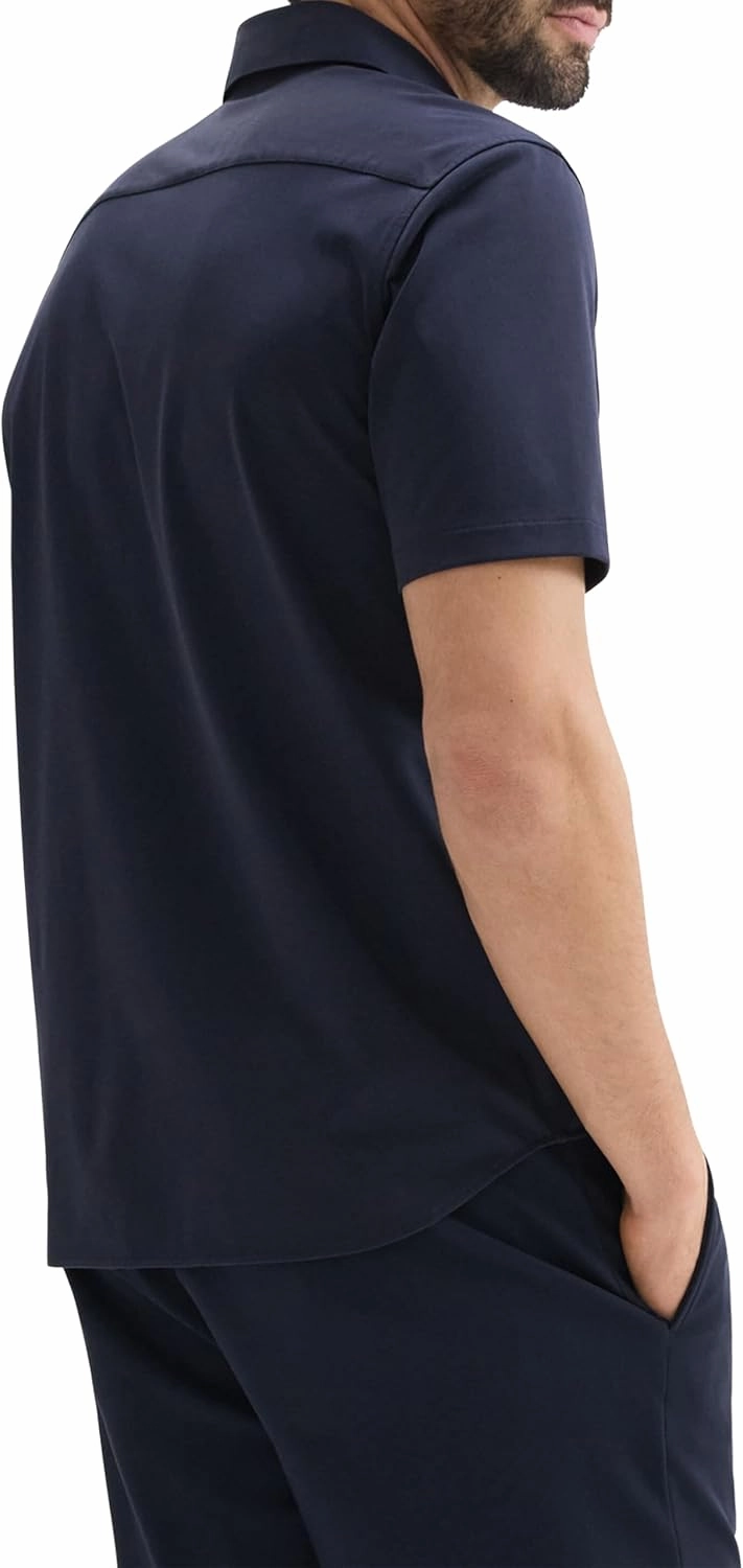 Theory Men's Irving Short Sleeve in Structure Knit