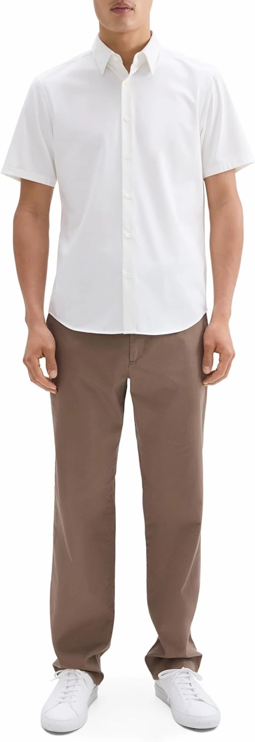 Theory Men's Irving Short Sleeve in Structure Knit