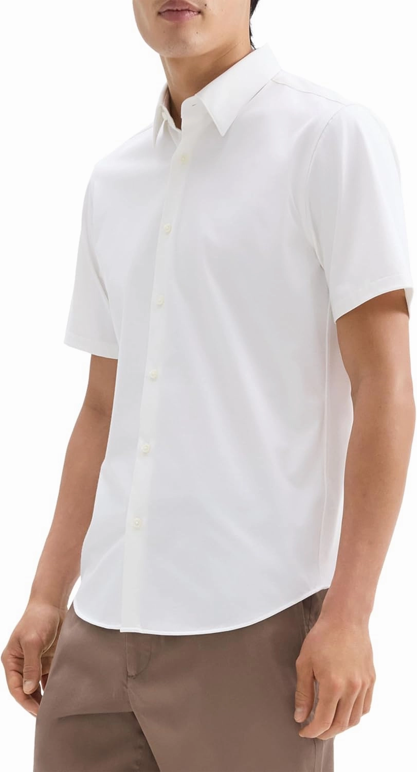Theory Men's Irving Short Sleeve in Structure Knit