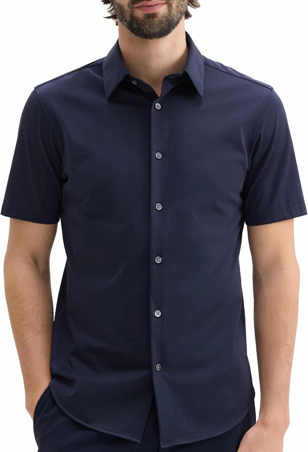 Theory Men's Irving Short Sleeve in Structure Knit