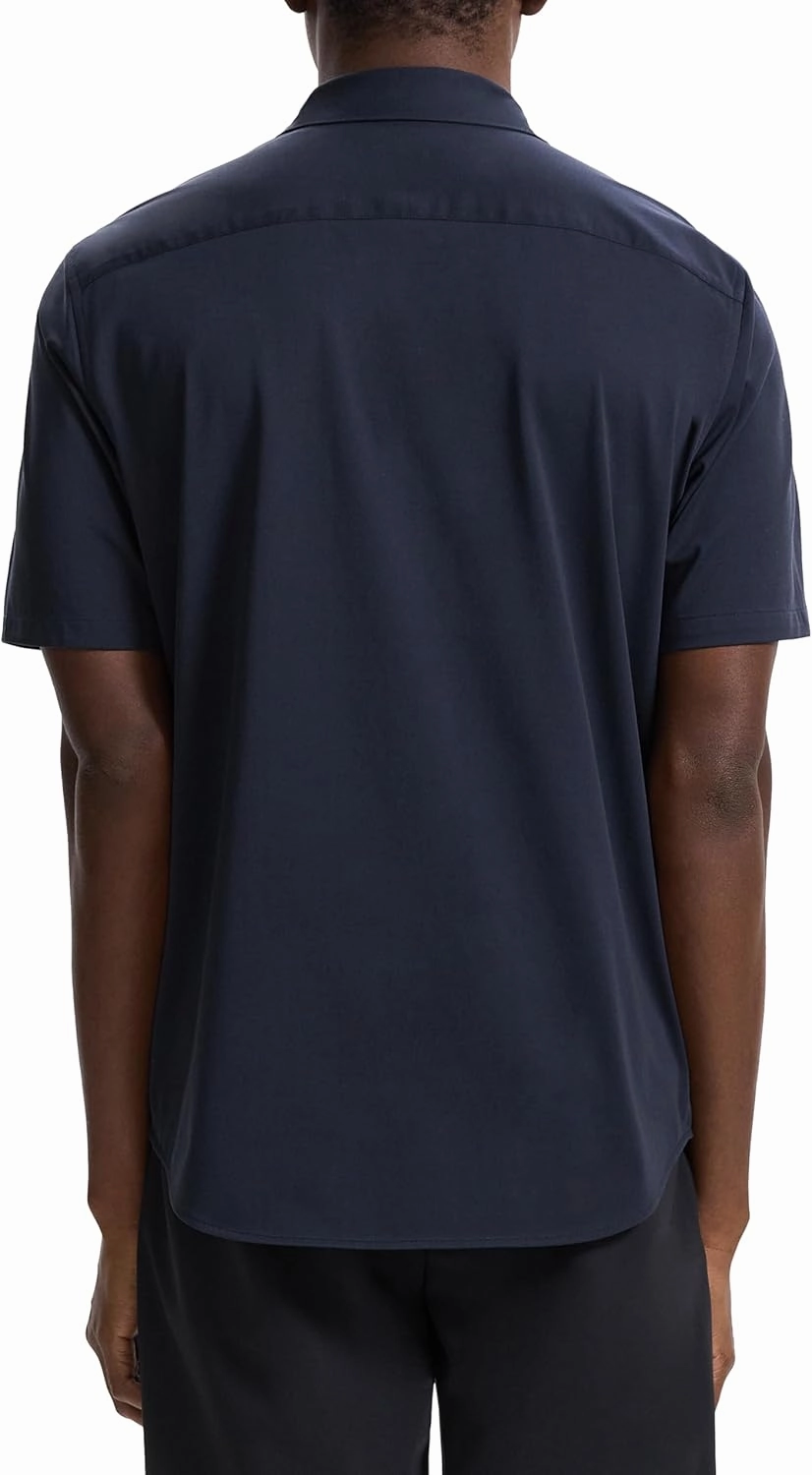 Theory Men's Irving Short Sleeve in Structure Knit