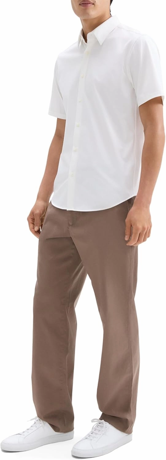 Theory Men's Irving Short Sleeve in Structure Knit
