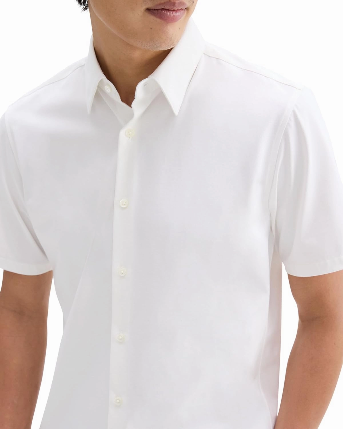 Theory Men's Irving Short Sleeve in Structure Knit