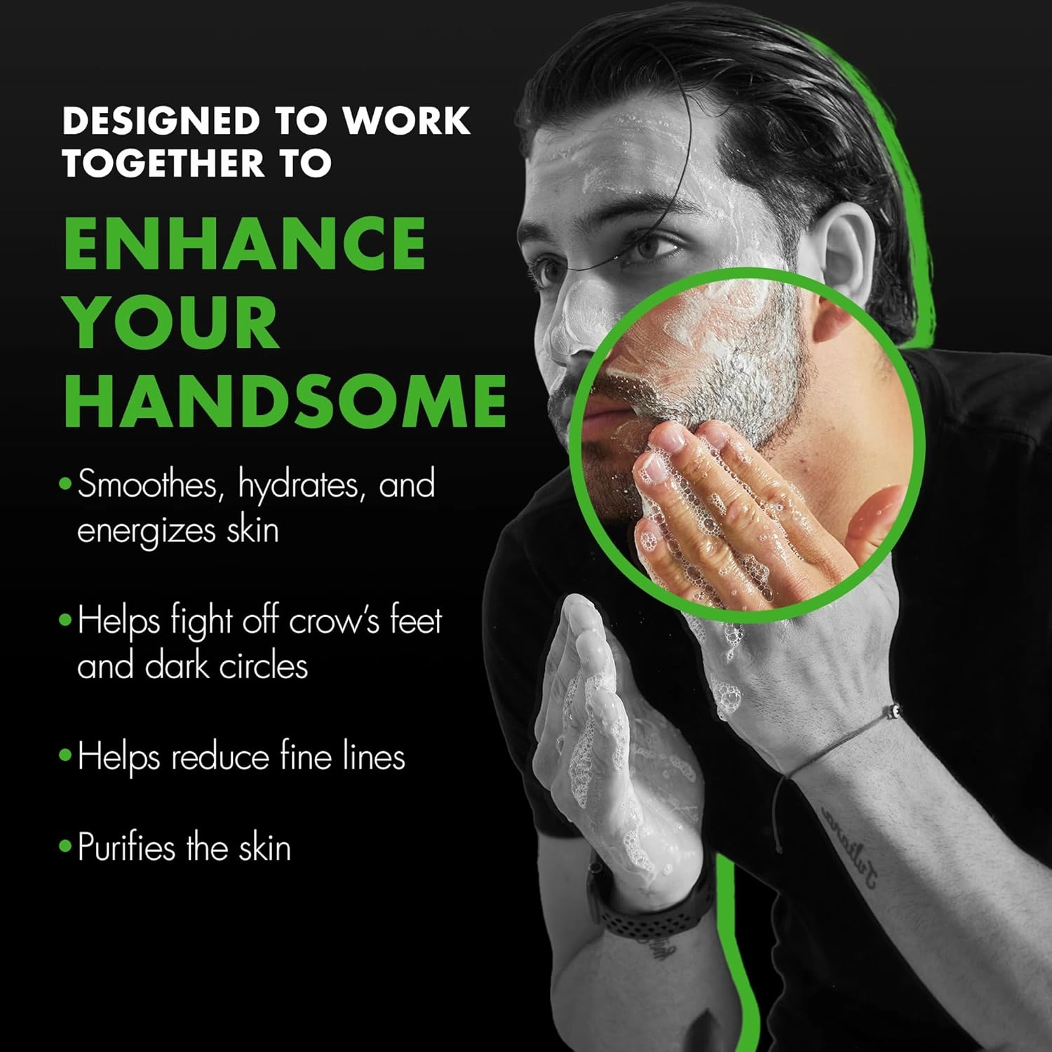 Tiege Hanley Men’s Skin Care Set, Revitalization Routine (System Level 4) – Face Wash, Scrub, Moisturizer, Eye Cream, Serum & Clay Mask for Tired, Dull Skin & Rejuvenation