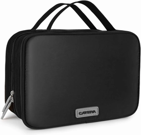 Toiletry Bag Travel Bag for Women & Men with Hanging Hook, 3 in 1 Multifunctional Makeup Cosmetic Case for Toiletries Accessories, Shampoo, Full-size Container, Toiletries, Black