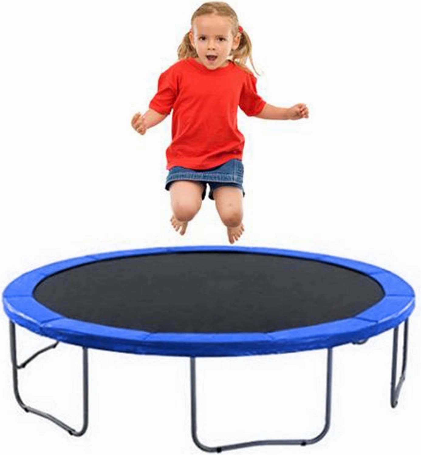 Trampoline Safety Pad Replacement, 8ft/10ft Trampoline Spring Cover, Trampoline Padding Replacement, UV Resistant and Tear Resistant, Waterproof Trampoline Edge Cover Trampoline Accessories