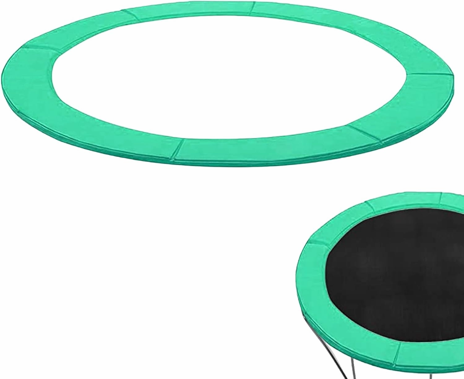 Trampoline Spring Cover Tear-Resistant & UV Resistant 10Ft Sports Trampoline Spare Parts Replacement Spring Cover Edge Protection Safety Guard Trampoline Cover Trampoline Spare Parts Trampolin