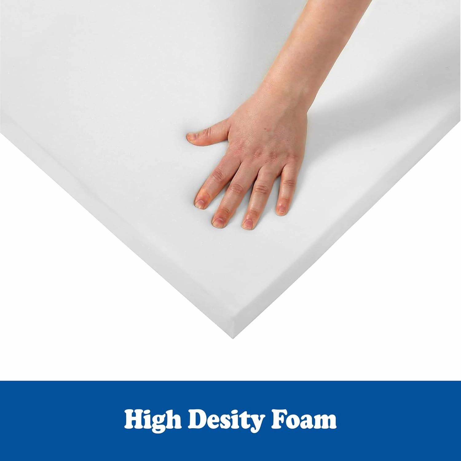 Treaton High Density Upholstery Foam Cushion for Furniture Application, Chairs, Sofas, RVs, Craft and Decorative Ideas, 3-Inch, Regular