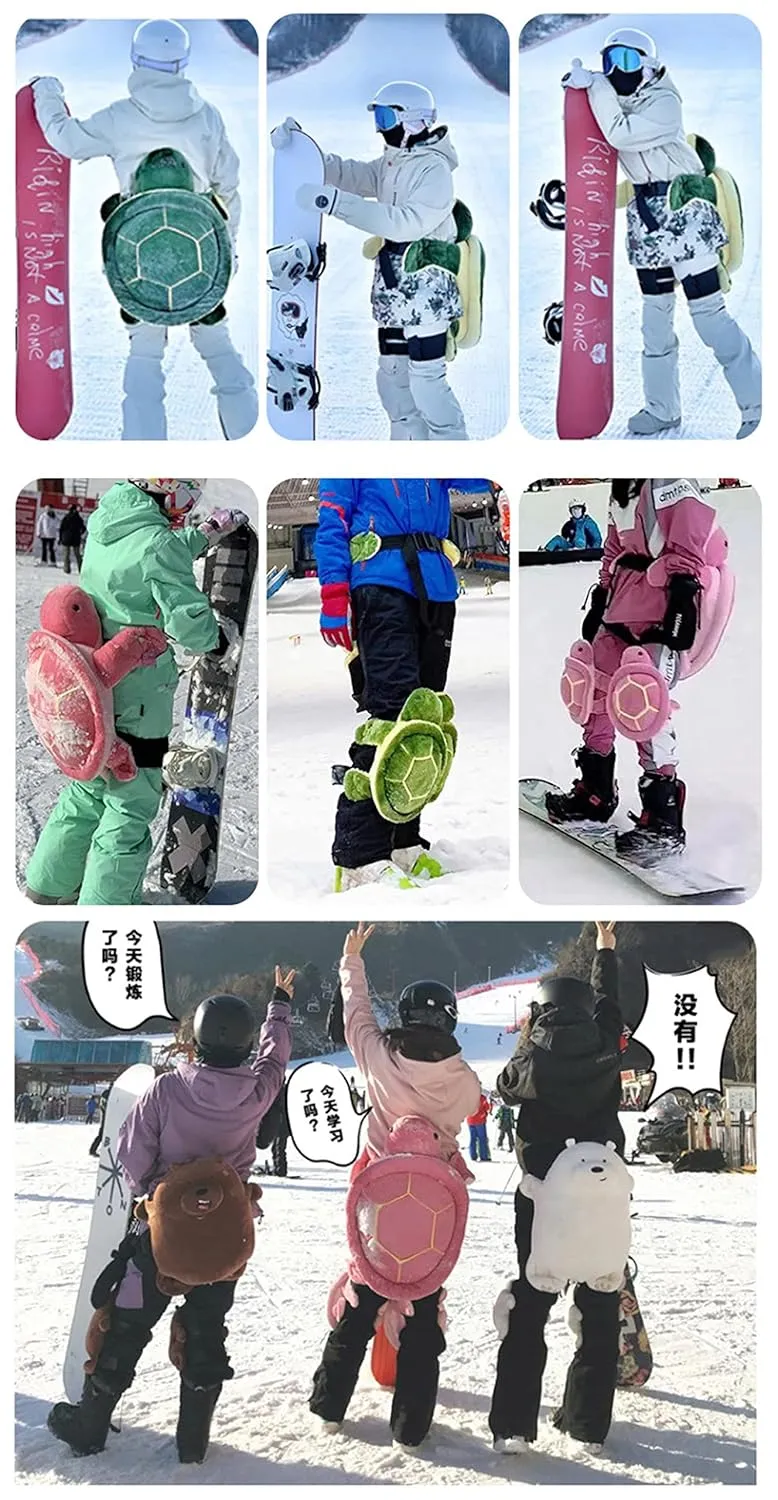 Turtle Butt Pads for Skating,Cute Protection Hip Butt Pad,Protective Gear Knee Pad Anti-Cold Anti-Fall Cushion for Scooters Snowboarding Roller Skating