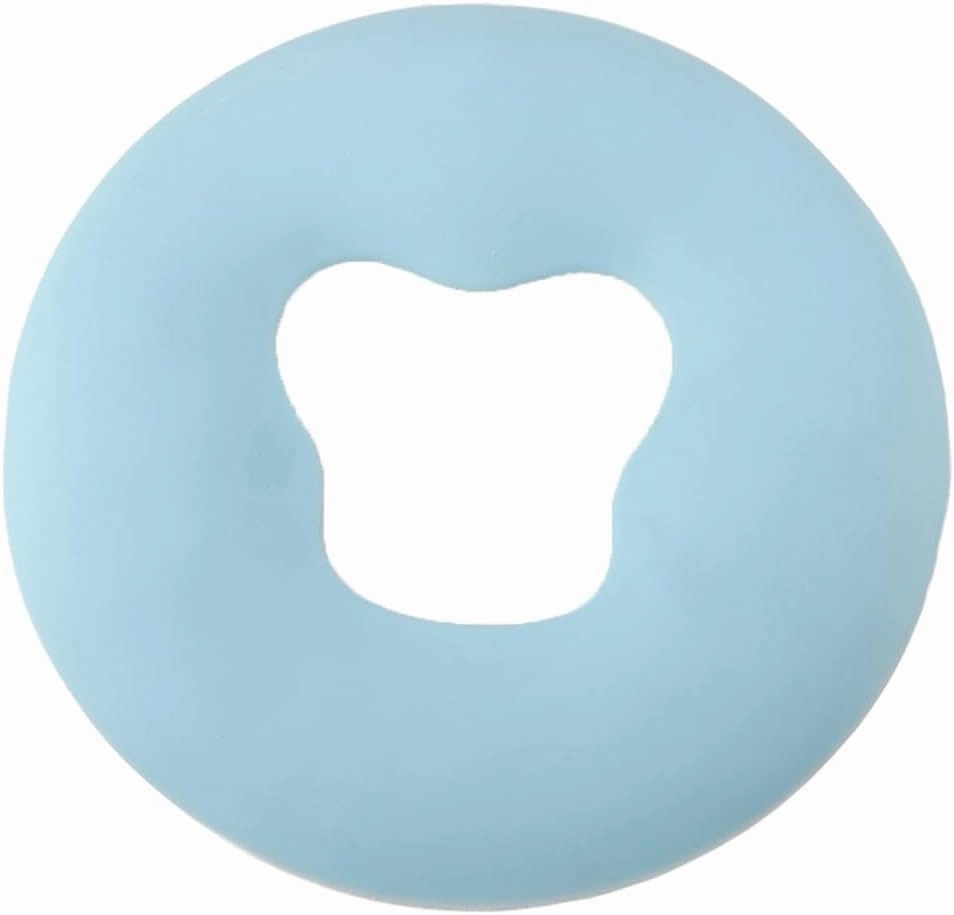 U Shape Massage Pillow, Basic Massage Face Spa Gel Pad Face Relax Body Massage Cradle Cushion Health Care Green Soft Overlay Face Relax Cradle Cushion Pad(Sky Blue)