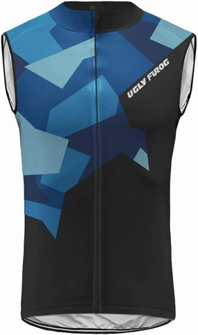 UGLY FROG Mens Cycling Jersey Summer Sleeveless Bicycle Clothing of Vest HUS19DJ18