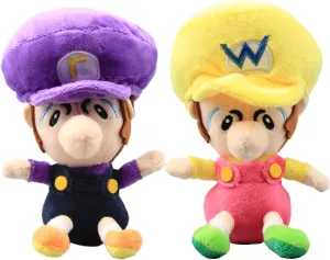 uiuoutoy Baby Wluigi & Baby Wario Plush 6'' Set 2pcs