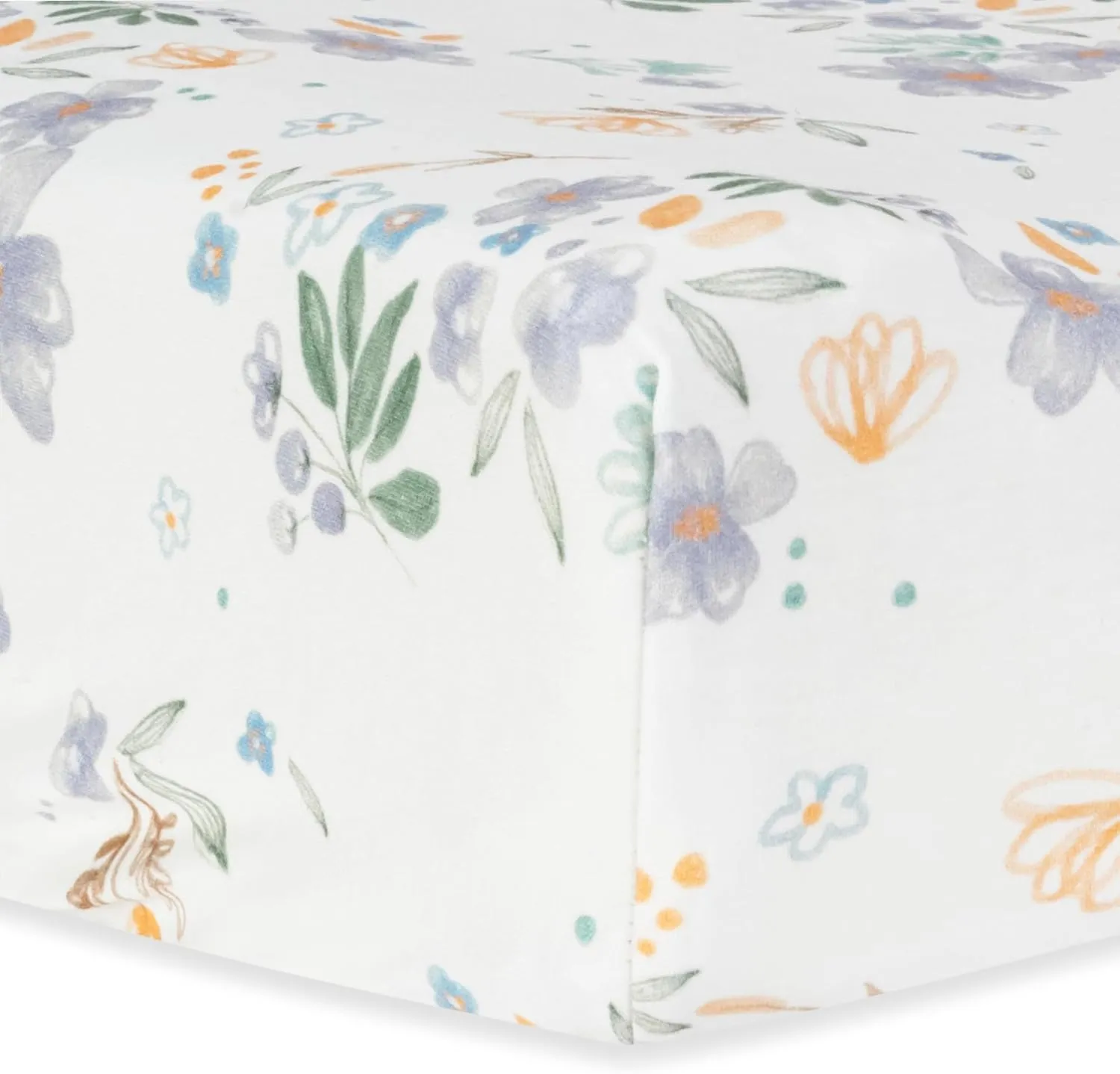 Under The Nile Organic Cotton Changing Pad Cover, Modern Daisy. Size 31" x 18"