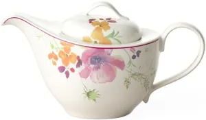 Villeroy & Boch Mariefleur Tea Teapot, 620 ml, Height: 13.5 cm, Premium Porcelain, Multicolour
