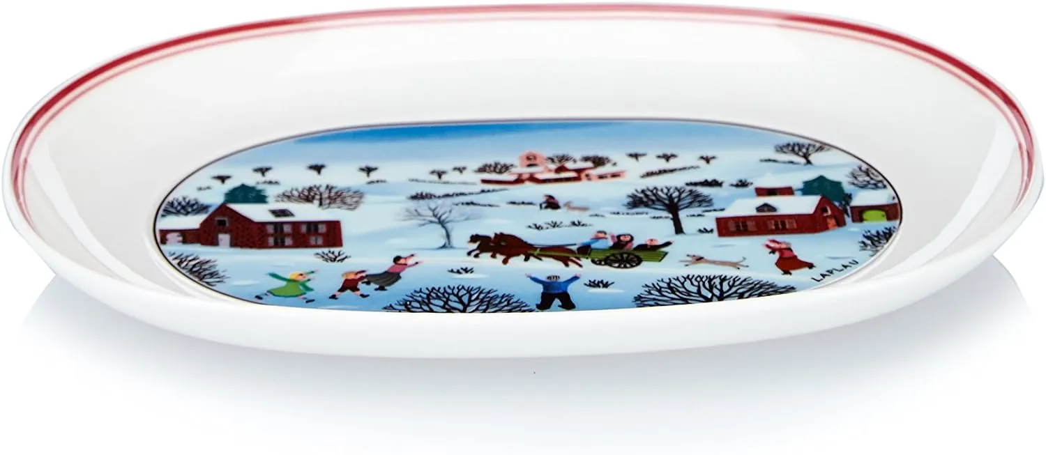 Villeroy & Boch Naif Christmas Pickle Dish, 7.75"
