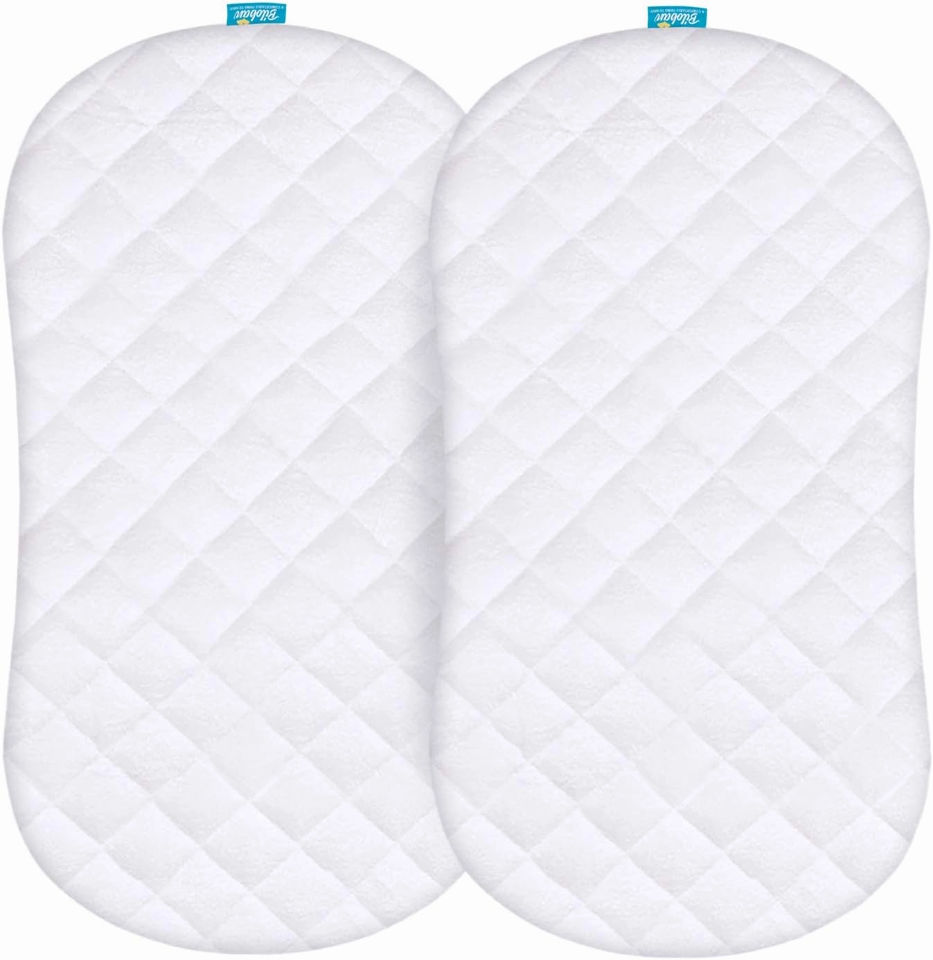 Waterproof Bassinet Mattress Pad Cover Compatible with Halo BassiNest Flex, Baby Bassinet, 2 Pack, Ultra Soft Viscose Made from Bamboo Terry Surface, Breathable and Easy Care