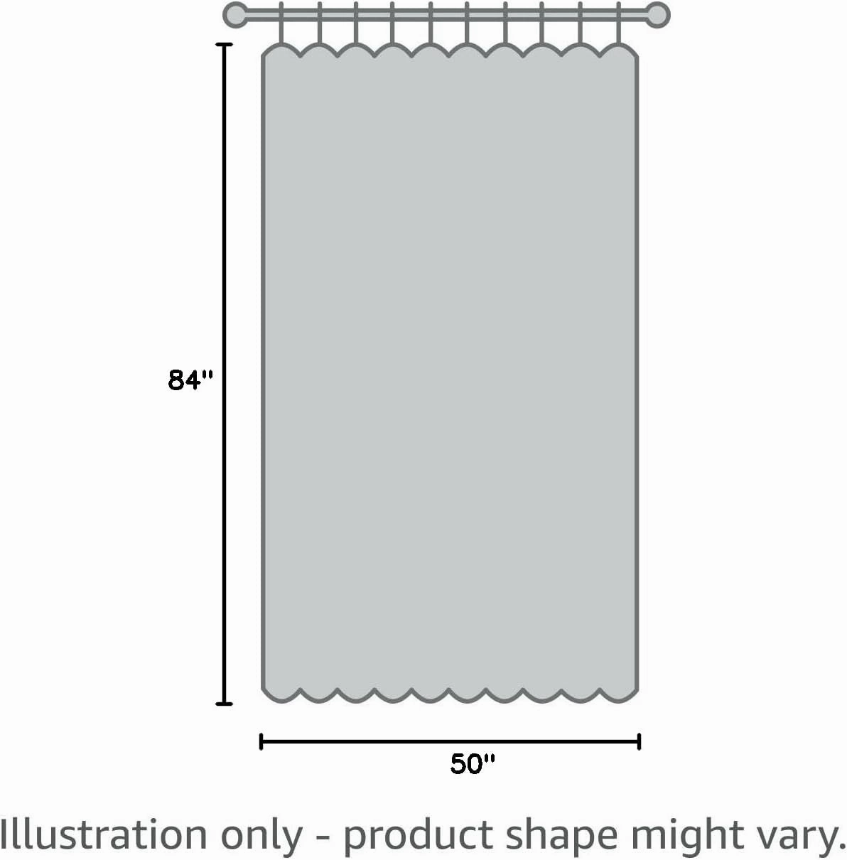 Waverly Serendipity 10 Pinch Pleat Light Filtering Rod Pocket Window Curtain for Living Room (1 Panel), 50 in x 84 in, White