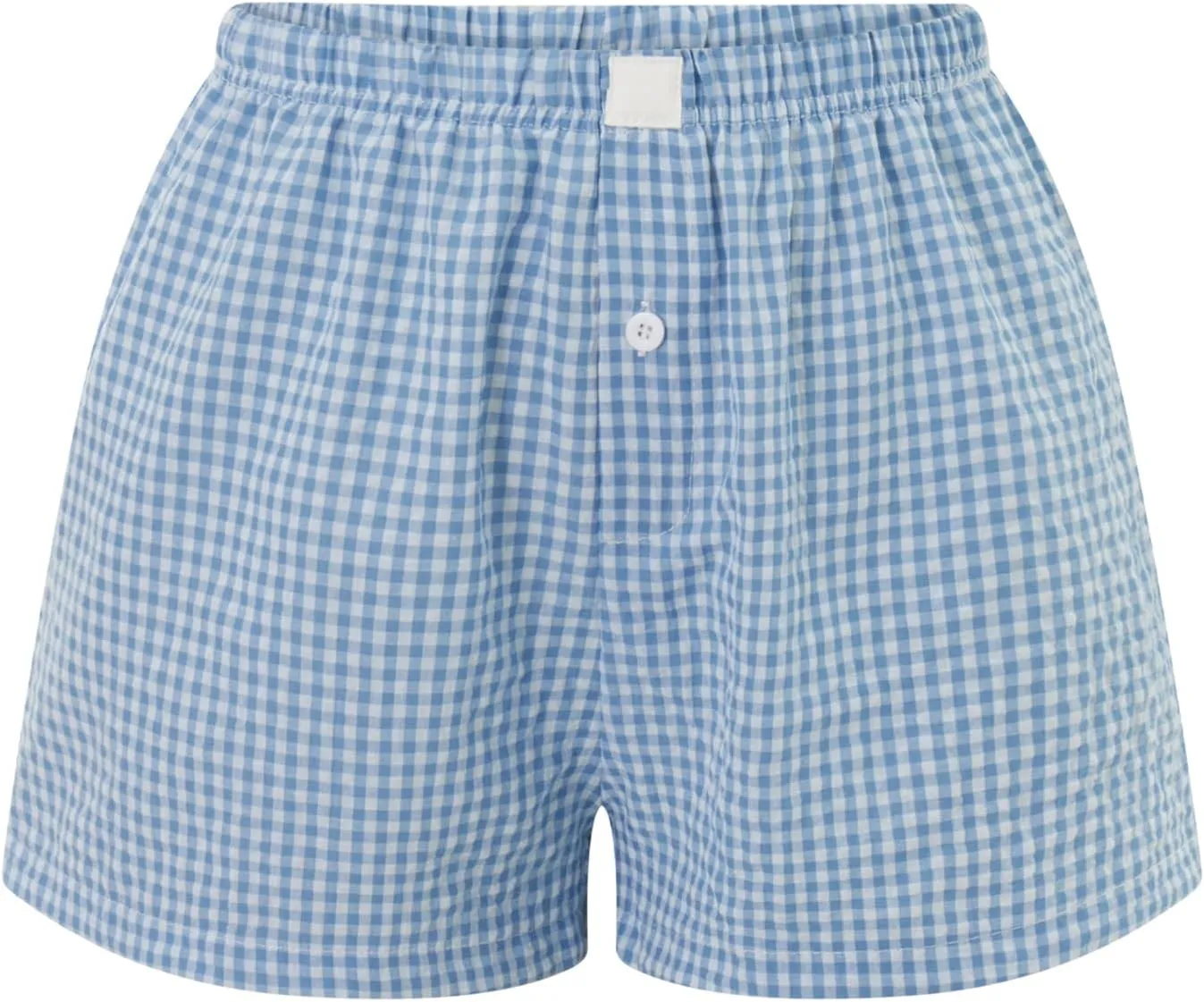 Womens Y2k Cute Plaid Striped Print Pajama Boxer Shorts Gingham Lounge PJ Bottoms Shorts Checkered Sleep Shorts